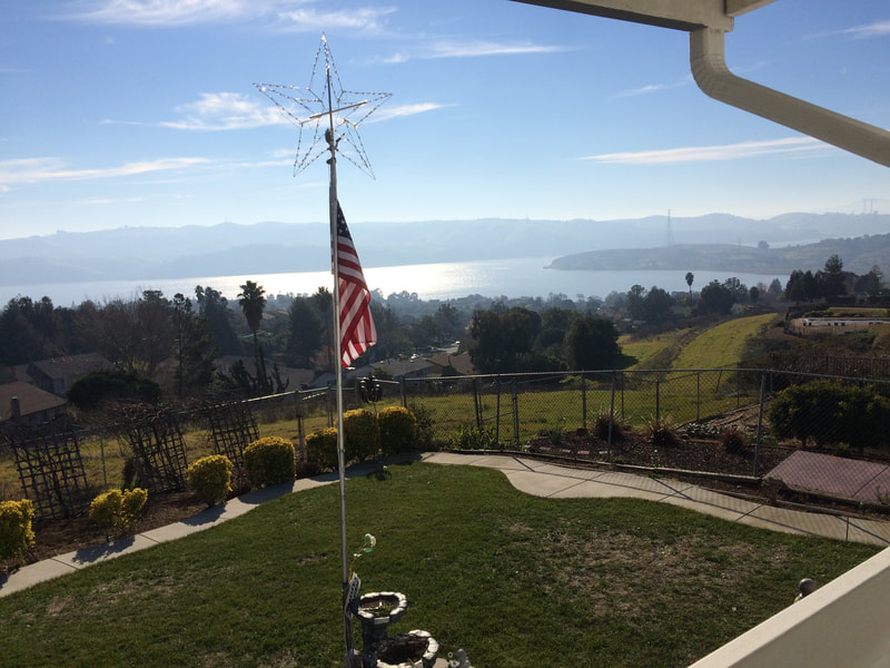 The view from Benicia Angel's Home on Mills Drive